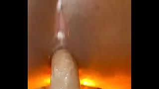 Pau dotado de borracha fazendo meu cu virar cuceta espumando