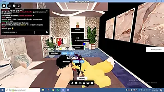 Peludo femboy gotico de roblox dando su culo grande mientras se masturba