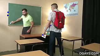 Hairy Teacher Fucks His Blithe Student